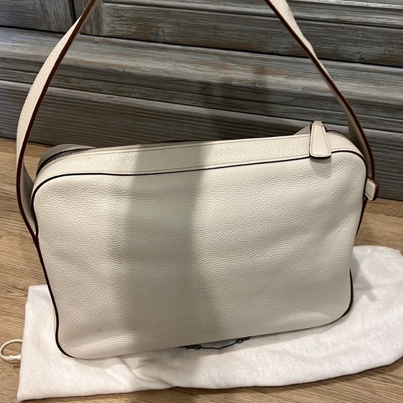 Authentic off-white leather Prada bag. Gently loved! Comes with dust bag. - Picture 7 of 10